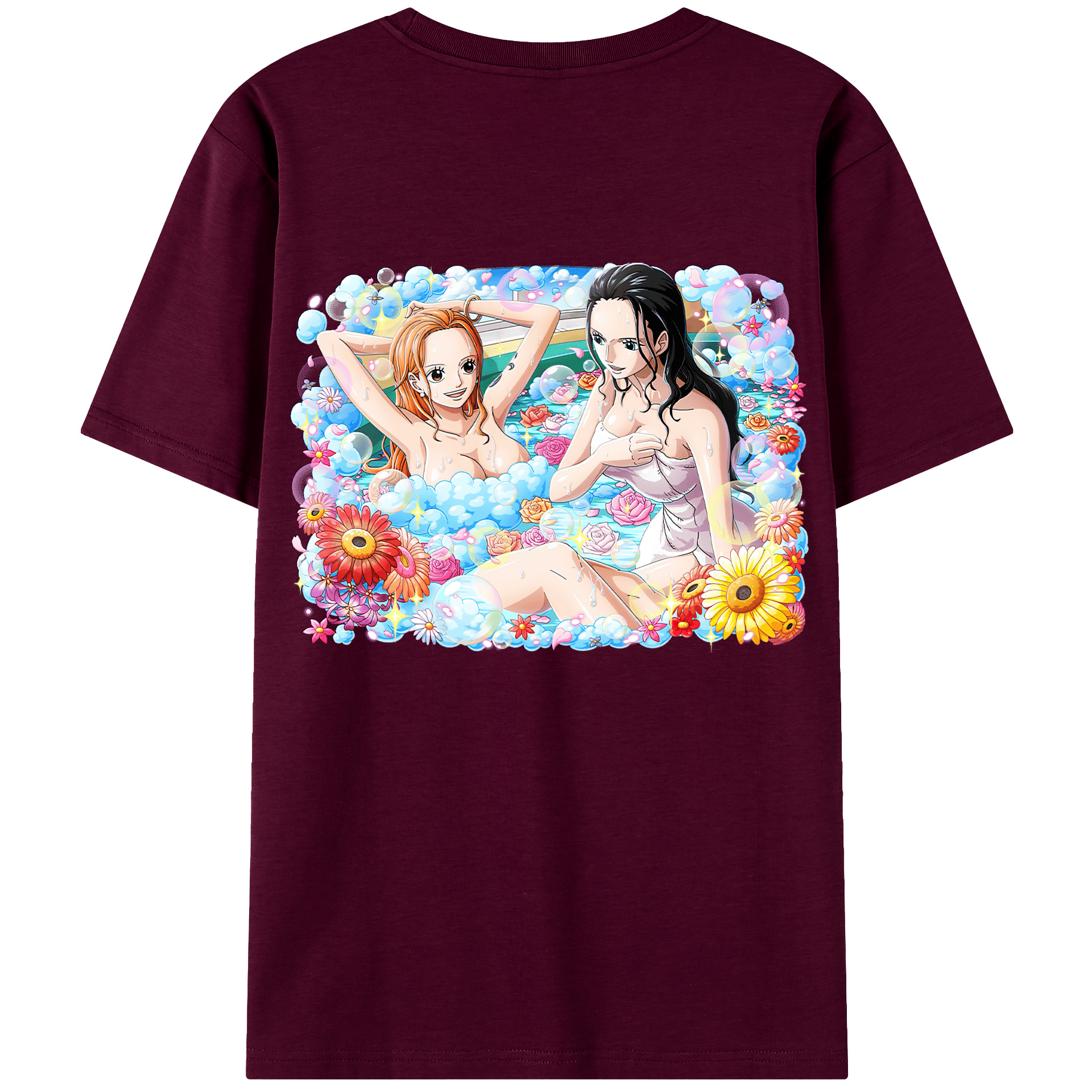 ワンピース ニコ・ロビン ONE PIECE Nico Robin レディース半袖Tシャツ(バックプリント)